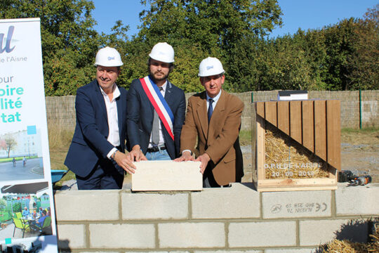 Un chantier comprenant 2 logements innovants lancé à Anizy-le-Grand