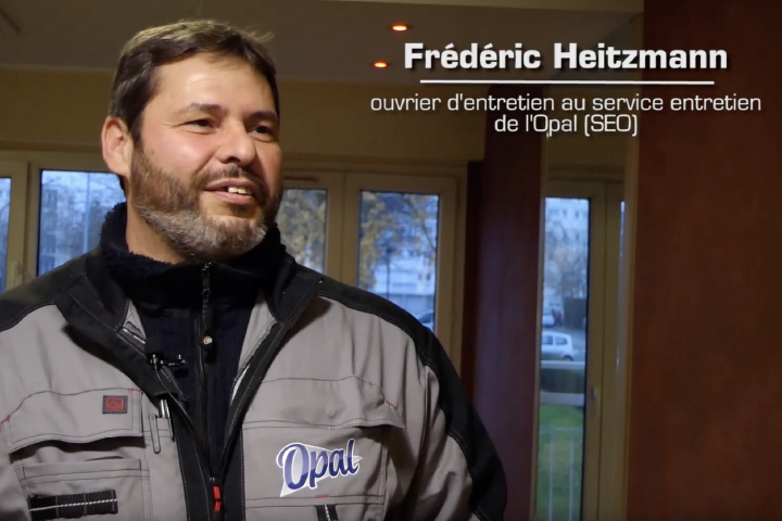 Frédéric Heitzmann - ouvrier d'entretien au service entretien de l'OPAL
