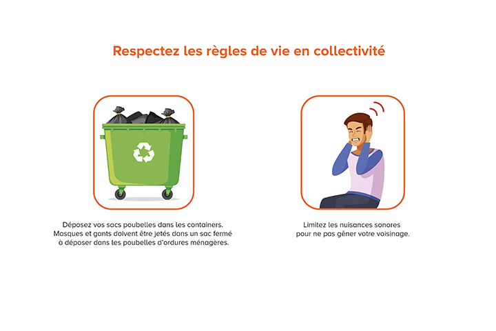 Respectez les régles de vie en collectivité