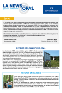 News OPAL Septembre 2020