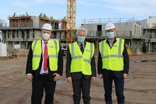 Visite du chantier Fernand Christ à Laon