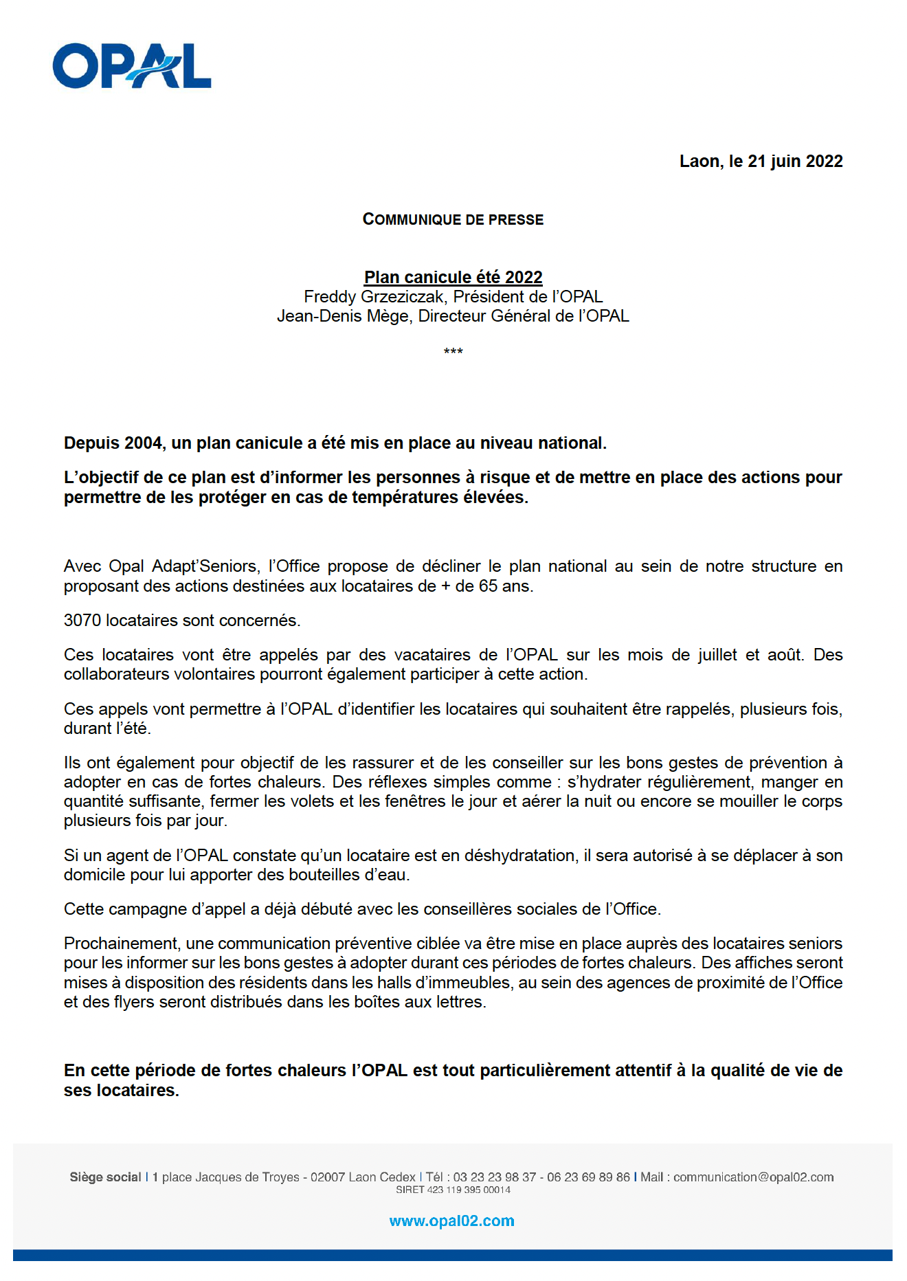 CP Canicule