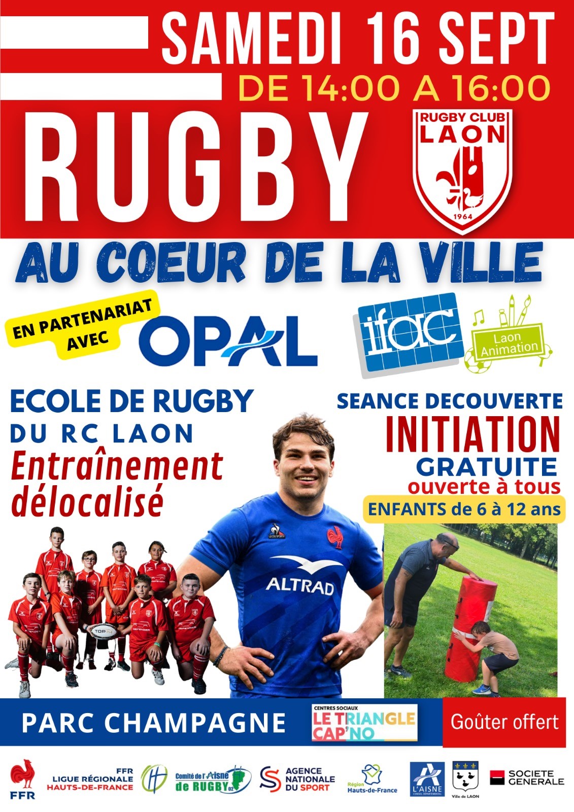 Venez découvrir le rugby à Laon !