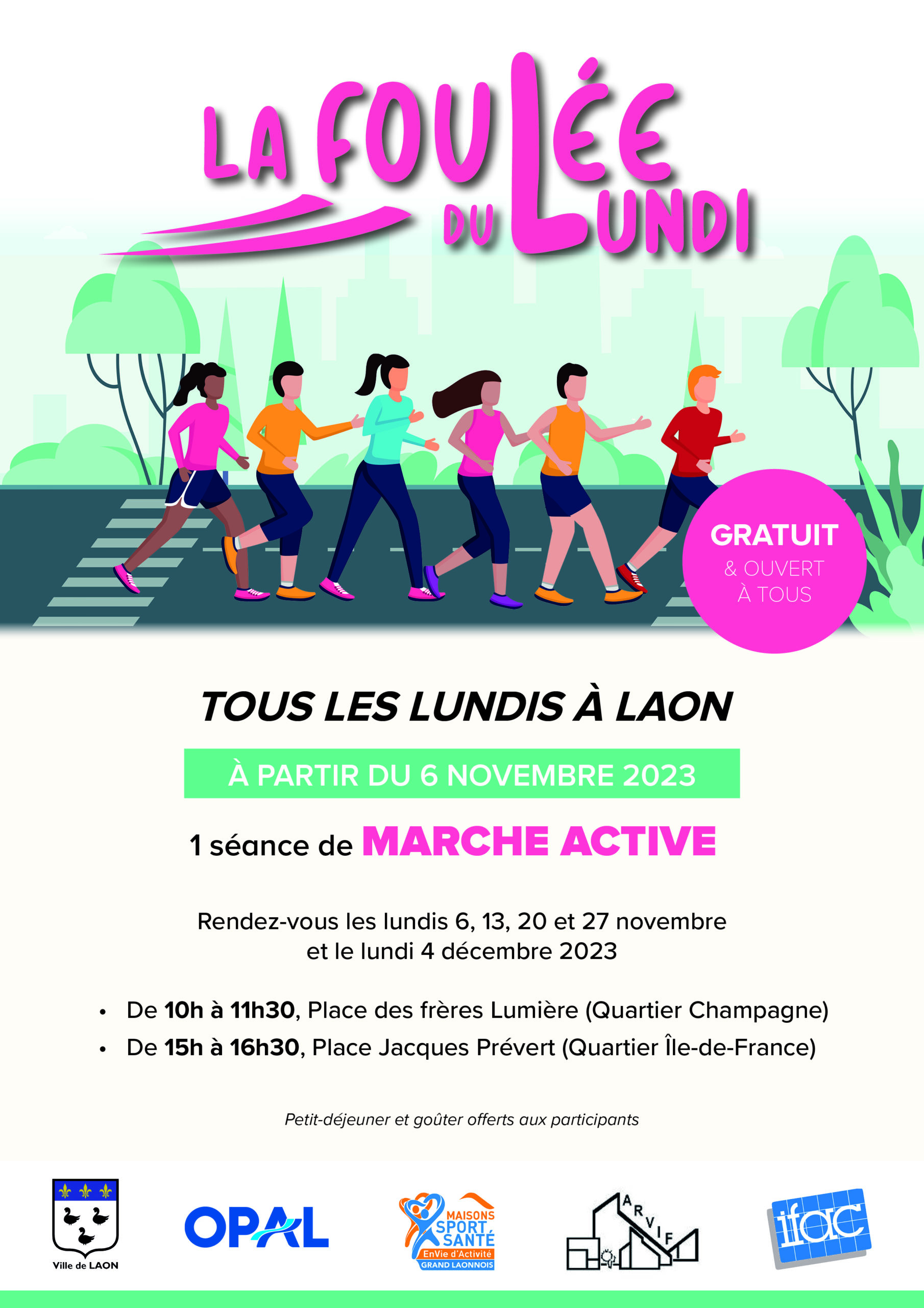 Locataires OPAL, marche, activité sportive, rencontre, voisins, convivialité, cohésion sociale, santé physique