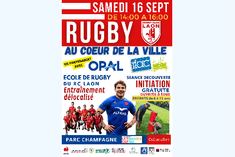 Venez découvrir le rugby à Laon !