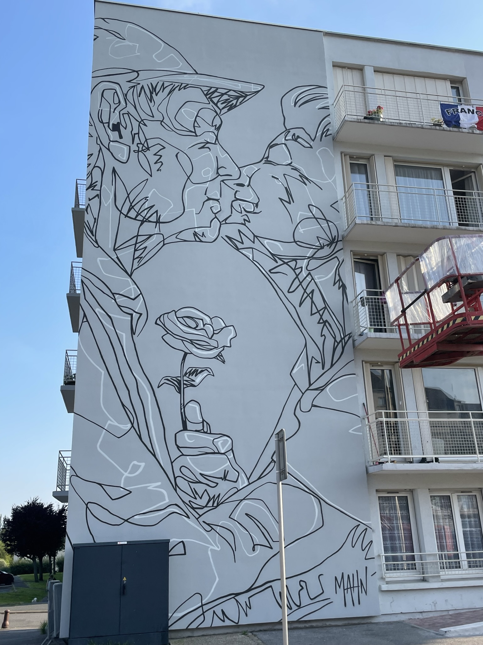 Festival des arts urbains, street art sur les murs des immeubles de l'OPAL