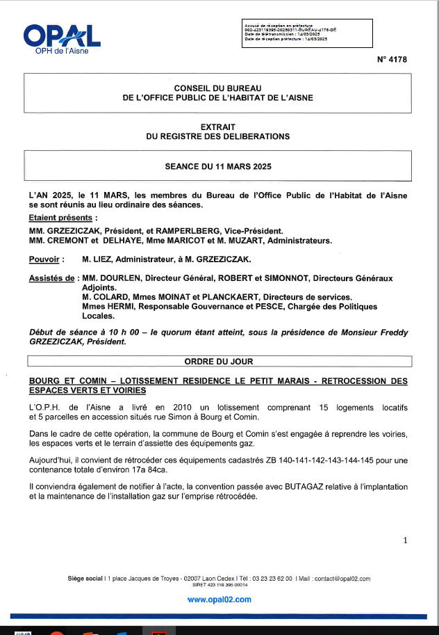 N° 4178 - Bourg et Comin - rue Simon - Rétrocession