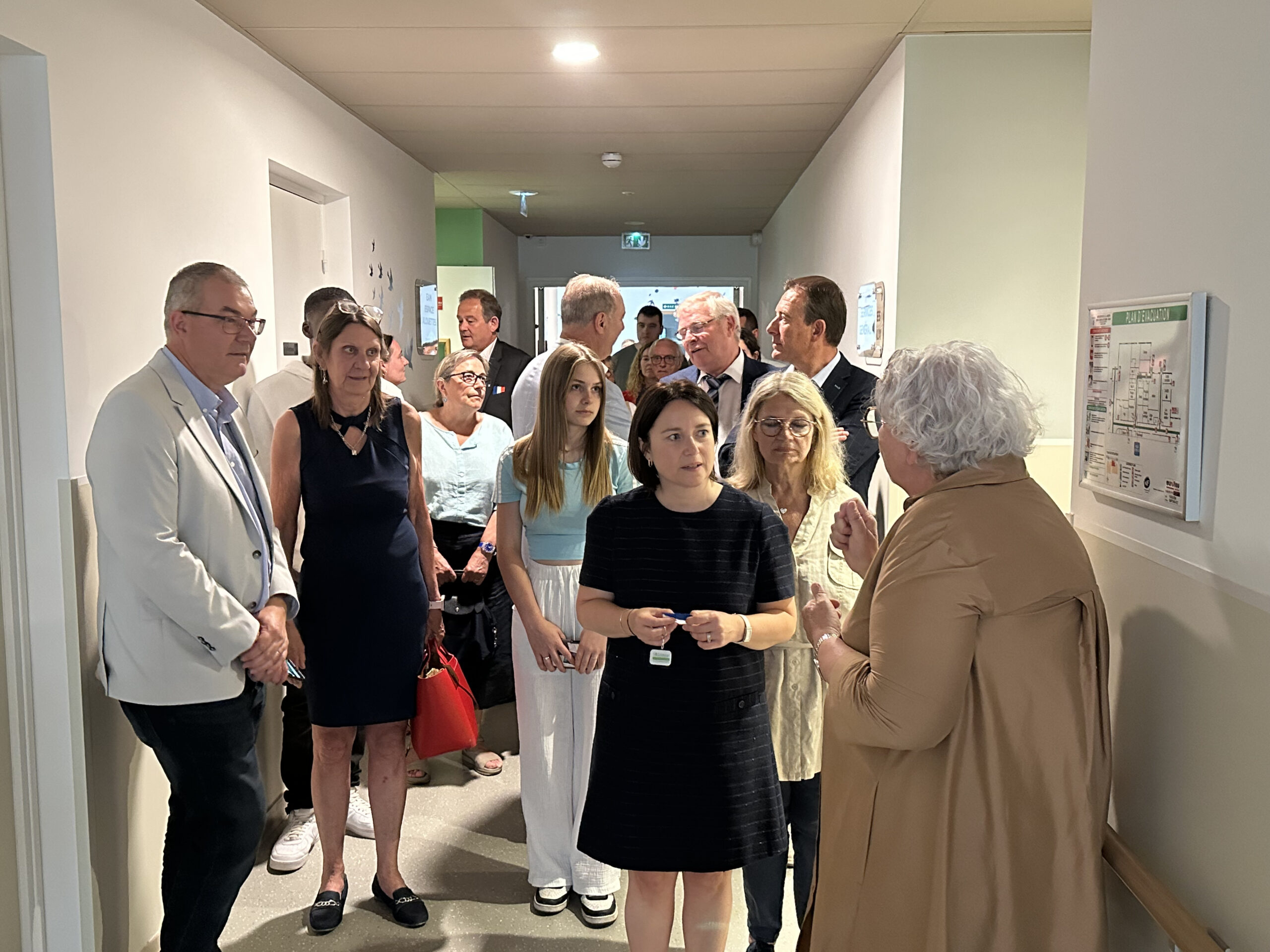 Visite de l'établissement lors de l'inauguration du FAM/MAS route de La Fère à Laon