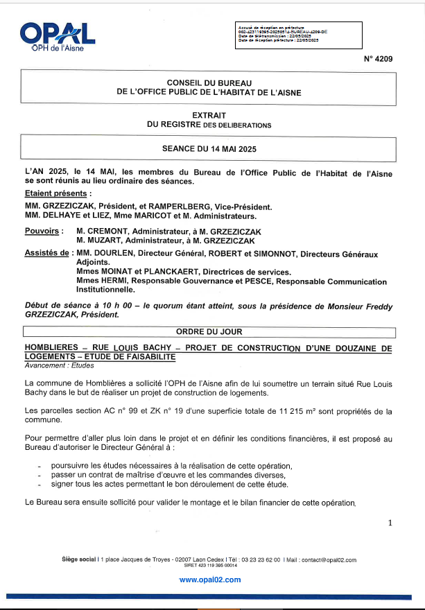 N° 4209 - Homblières - Etude Faisa