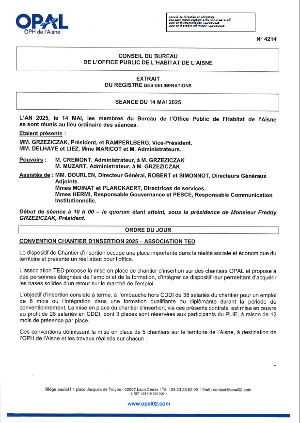 N° 4214 - Conv TED 2025