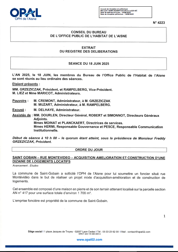 N° 4223 - St Gobain - AA et constr. 10 lgts