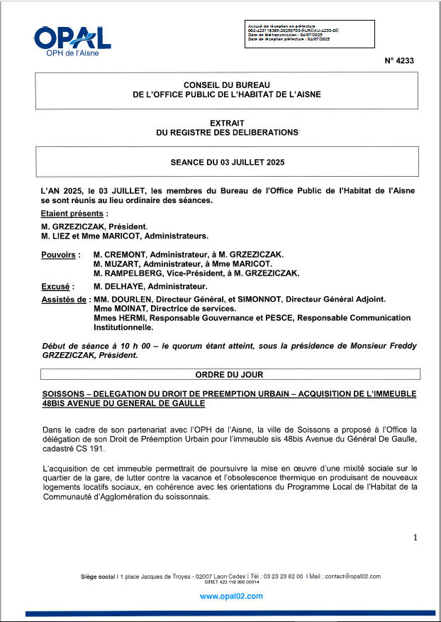 N° 4233 - Soissons - DPU 48 bis rue Gal de Gaulle