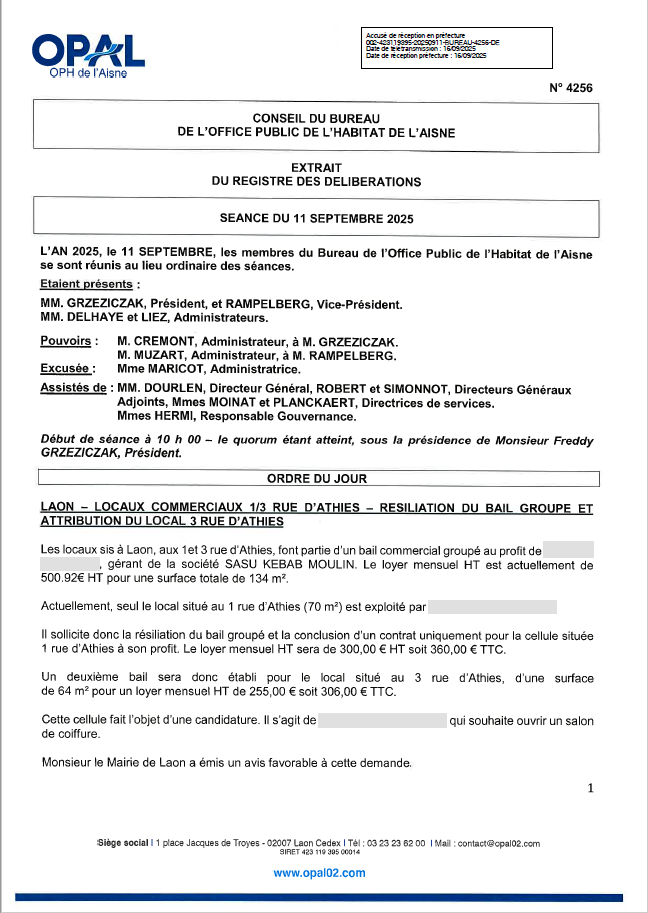 N° 4256 - Laon - loc 1/3 rue d'Athies