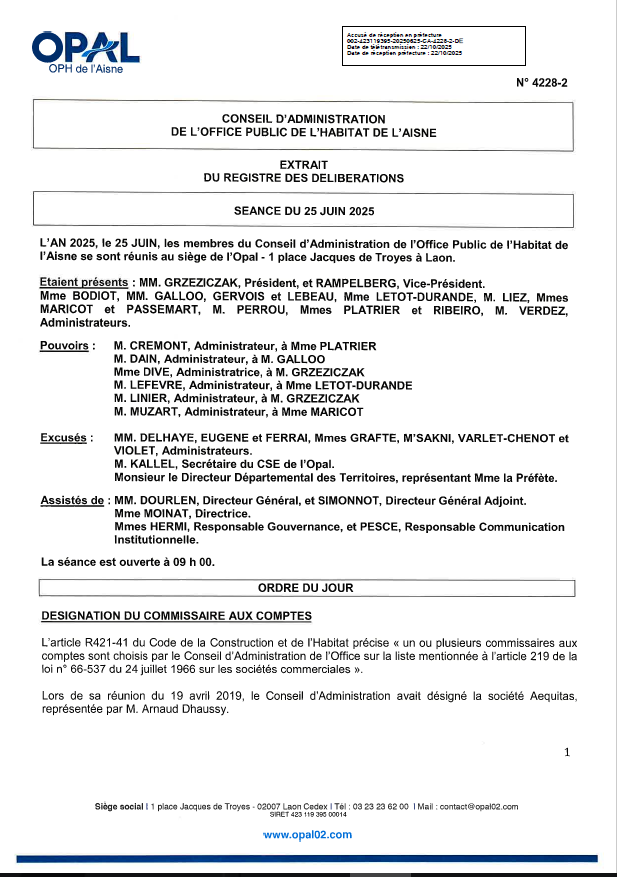 N° 4228-2 - Désignation du CAC