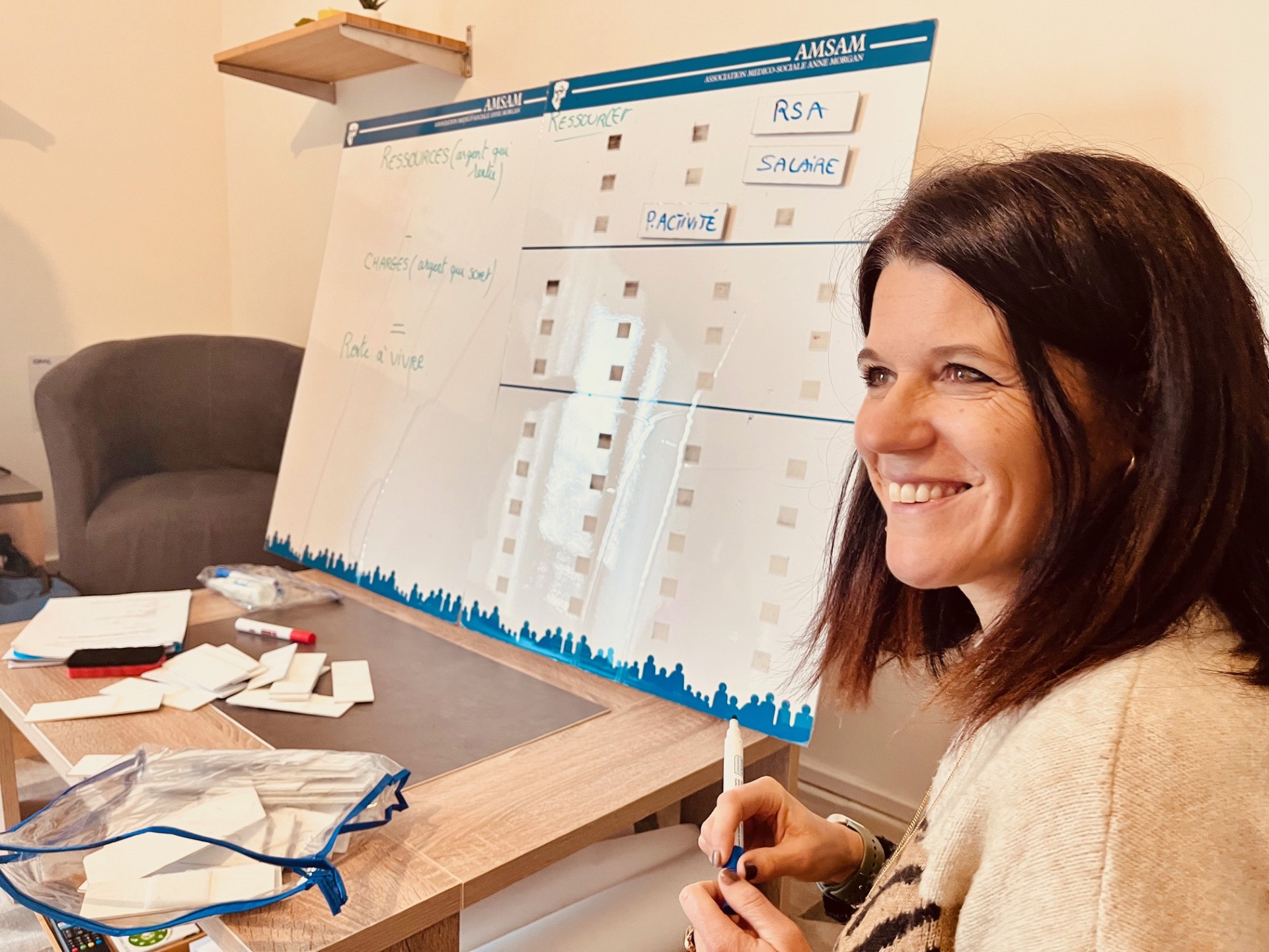 Action budget CESF. AMSAM. Accompagnement social locataires OPAL