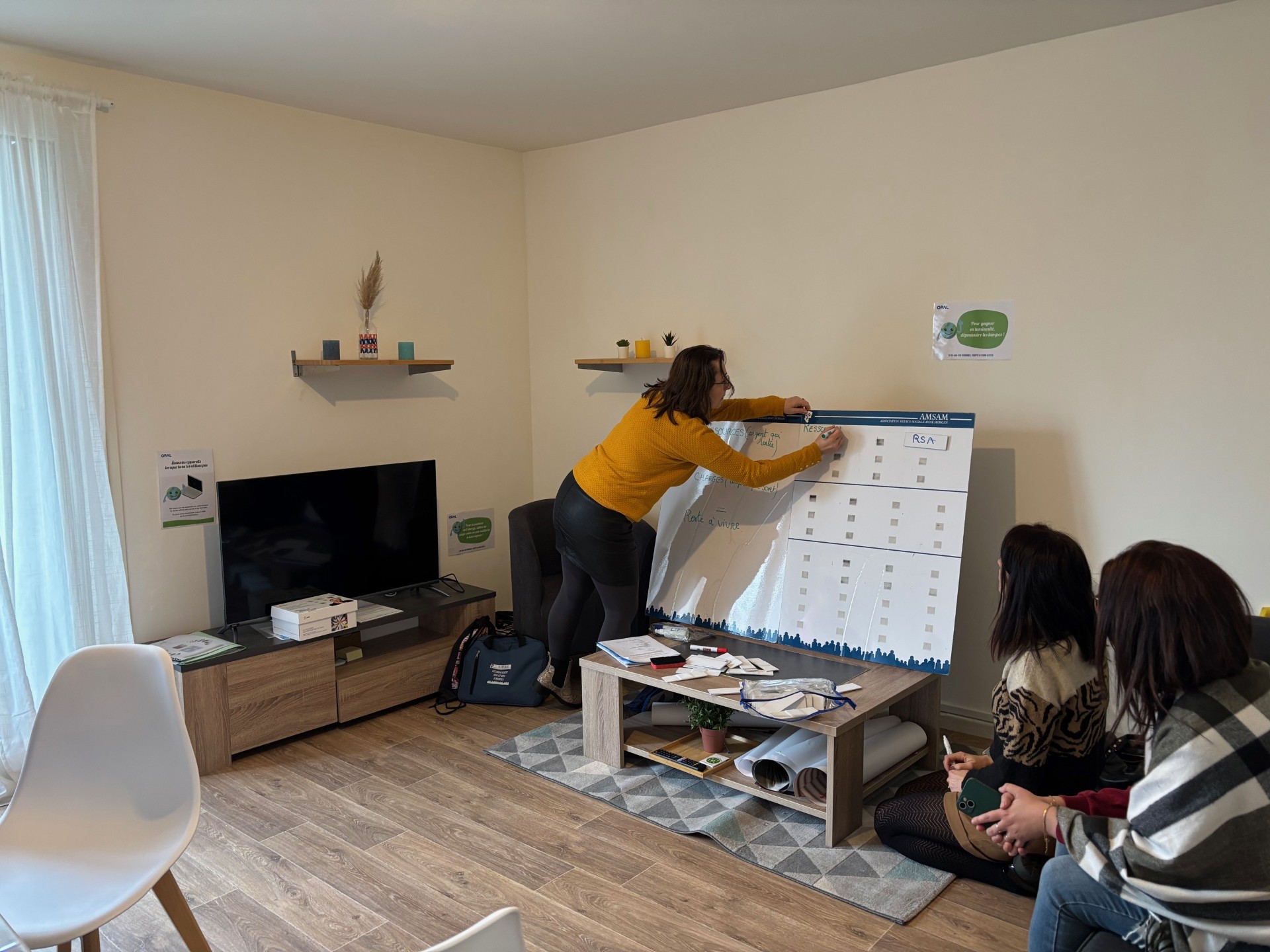 Action budget CESF. AMSAM. Accompagnement social locataires OPAL