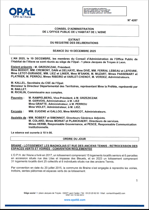 N° 4287 - Braine - Rue des anciens - Rétrocession - Conv réglem.