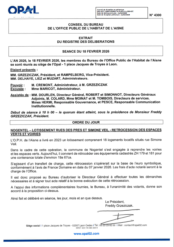 N° 4300 - Nogentel - rétroces. EV et voiries