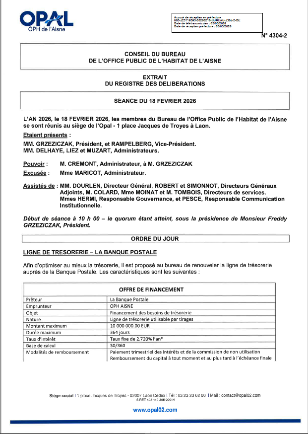 N° 4304-2 - Ligne de trésor. La Banque Postale