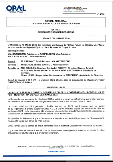 N° 4306 - Laon F. Christ 32 lgts MAJ PFin